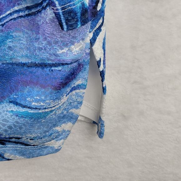 Bohemian 2X Knit Tunics Pullover Purple Blue Jeweled Printed Tops Casual 2 Lot - Picture 5 of 15